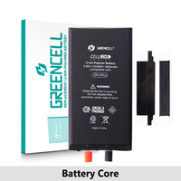 Greencell Standard Capacity iPhone 12 mini | 12 | 12 Pro | 13 Pro | 11 | 14 Pro | 13 | 14 | 12 Pro Max | 11 Pro Max | 13 Pro Max | 14 Plus | 13 mini | 11 Pro | 14 Pro Max Replacement Battery Core with Adhesive Strips Greencell Standard Capacity iPhone 12 mini | 12 | 12 Pro | 13 Pro | 11 | 14 Pro | 13 | 14 | 12 Pro Max | 11 Pro Max | 13 Pro Max | 14 Plus | 13 mini | 11 Pro | 14 Pro Max Replacement Battery Core with Adhesive Strips
